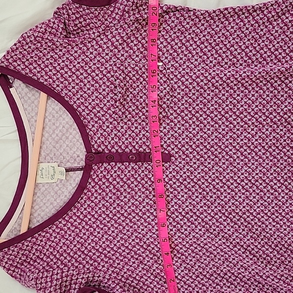 Lucky Brand Womens Floral Print  Pajama Dress, Lounge Pinkish Purple Sz Large - Picture 4 of 6